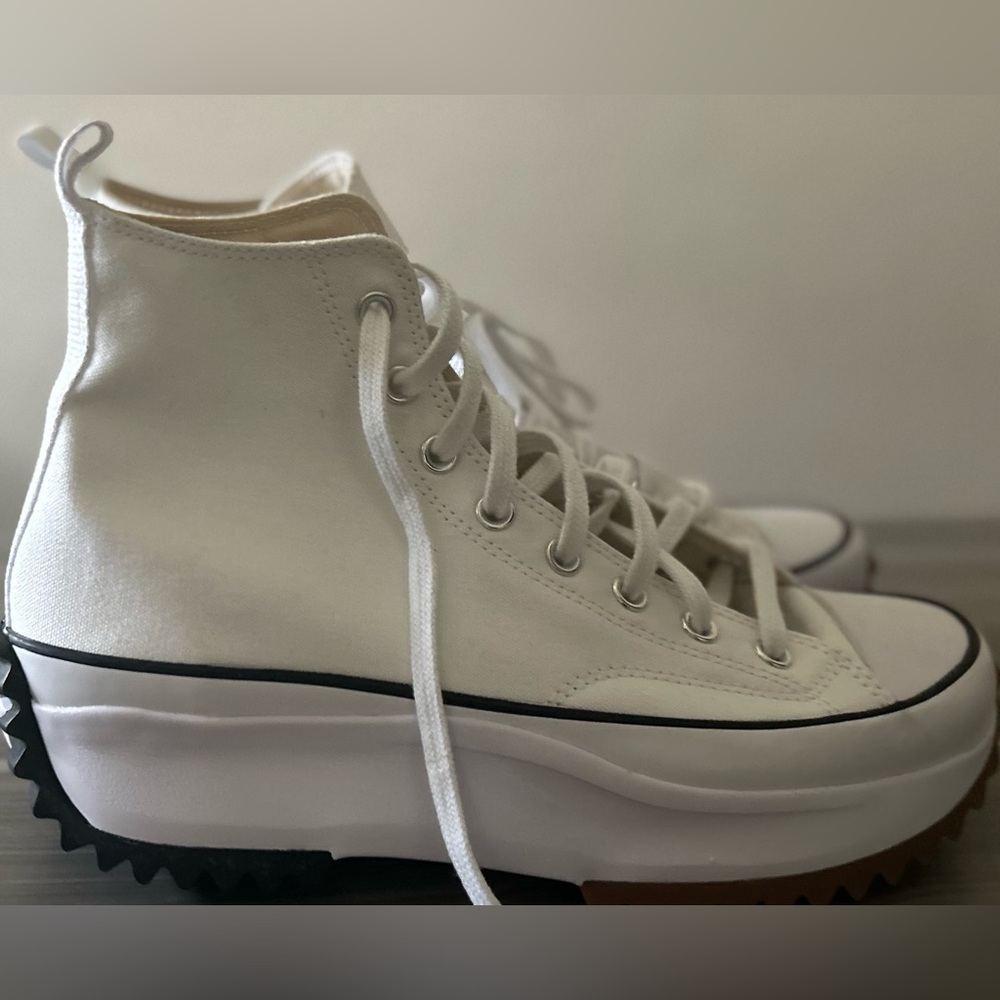 NWOT All Star Converse White Platform Sneakers - Picture 5 of 10